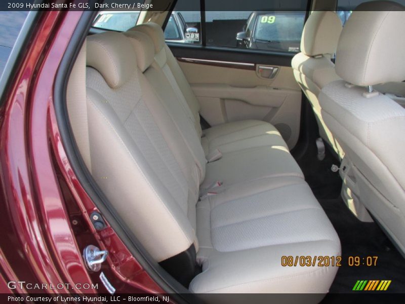 Dark Cherry / Beige 2009 Hyundai Santa Fe GLS