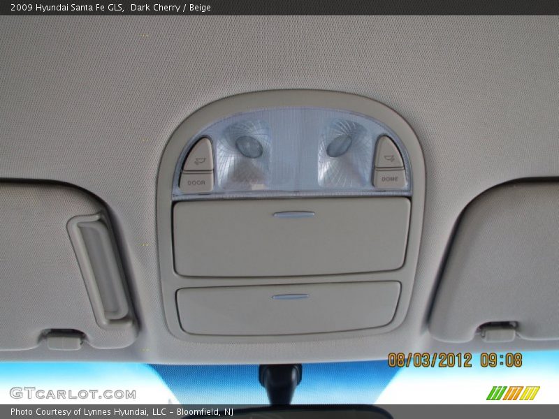 Dark Cherry / Beige 2009 Hyundai Santa Fe GLS
