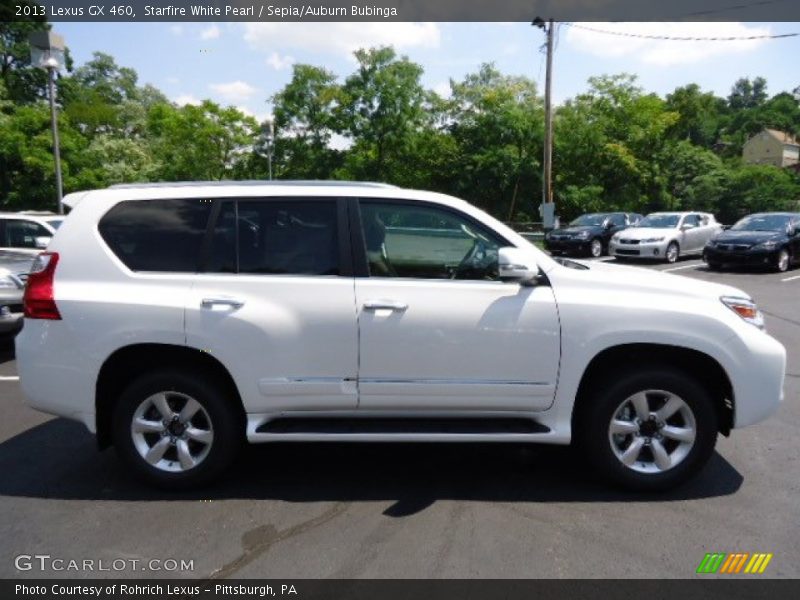 Starfire White Pearl / Sepia/Auburn Bubinga 2013 Lexus GX 460