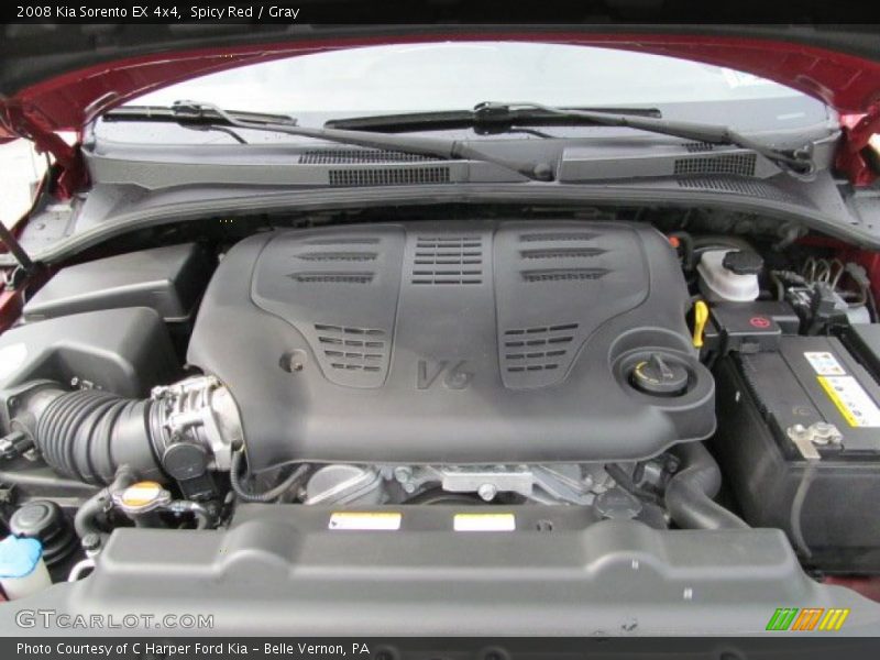 Spicy Red / Gray 2008 Kia Sorento EX 4x4
