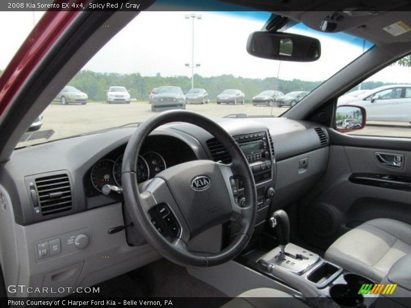 Spicy Red / Gray 2008 Kia Sorento EX 4x4