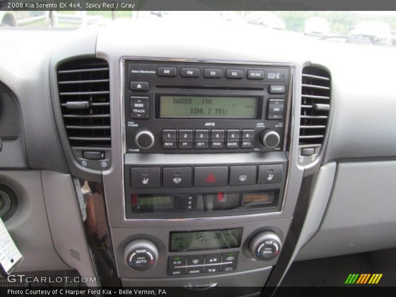 Spicy Red / Gray 2008 Kia Sorento EX 4x4