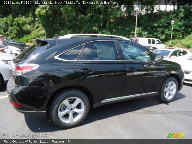 Obsidian Black / Saddle Tan/Espresso Birds Eye Maple 2013 Lexus RX 350 AWD