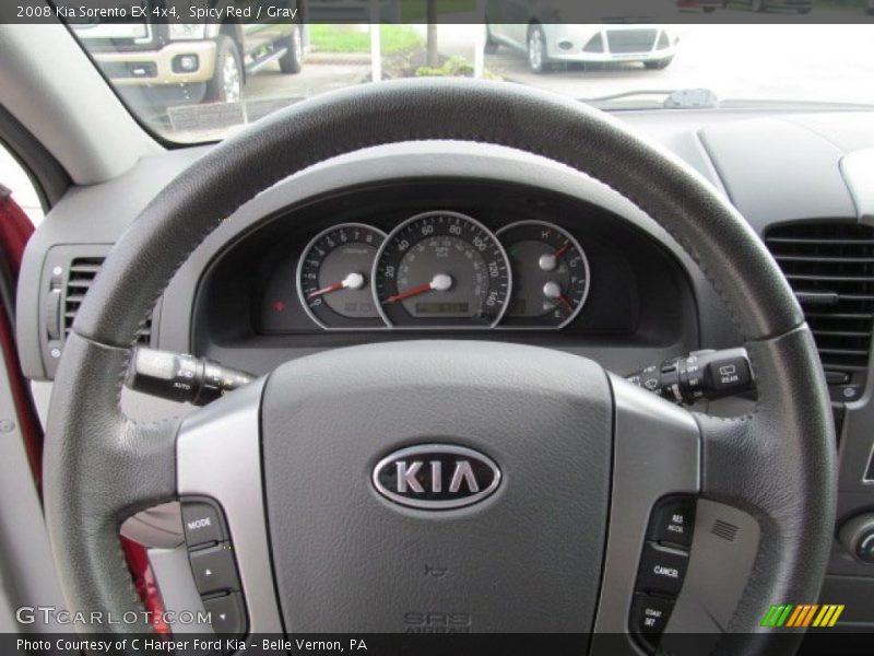Spicy Red / Gray 2008 Kia Sorento EX 4x4