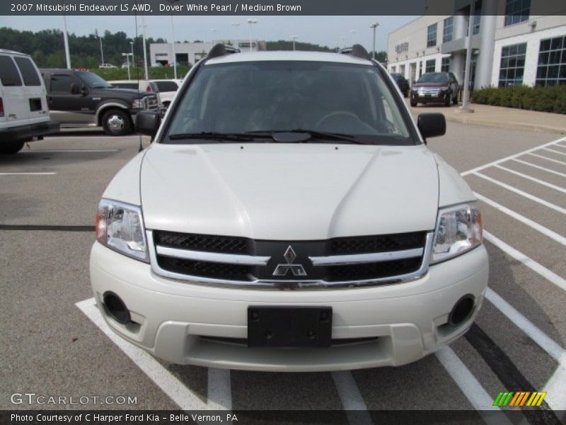 Dover White Pearl / Medium Brown 2007 Mitsubishi Endeavor LS AWD