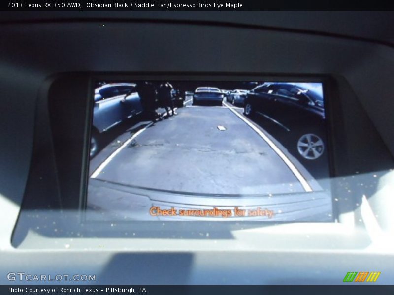 Obsidian Black / Saddle Tan/Espresso Birds Eye Maple 2013 Lexus RX 350 AWD
