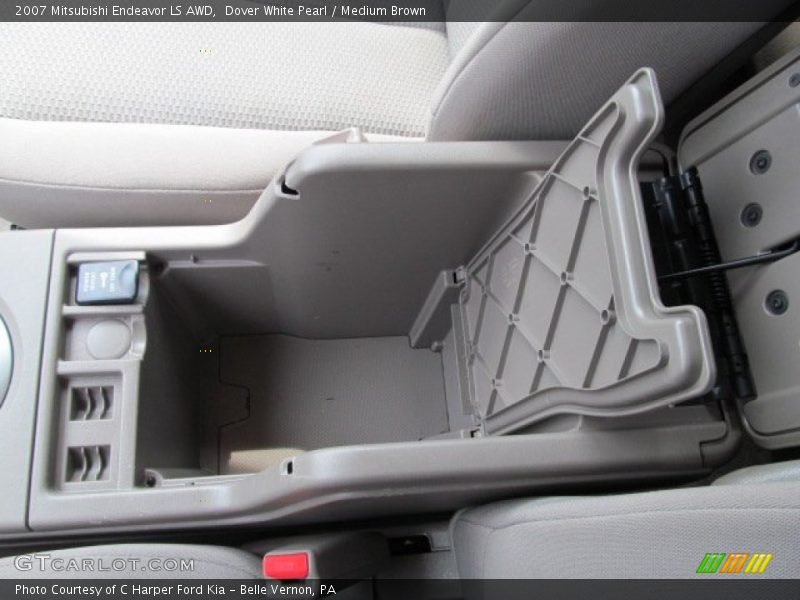 Dover White Pearl / Medium Brown 2007 Mitsubishi Endeavor LS AWD