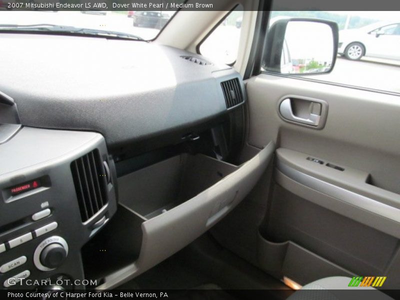 Dover White Pearl / Medium Brown 2007 Mitsubishi Endeavor LS AWD