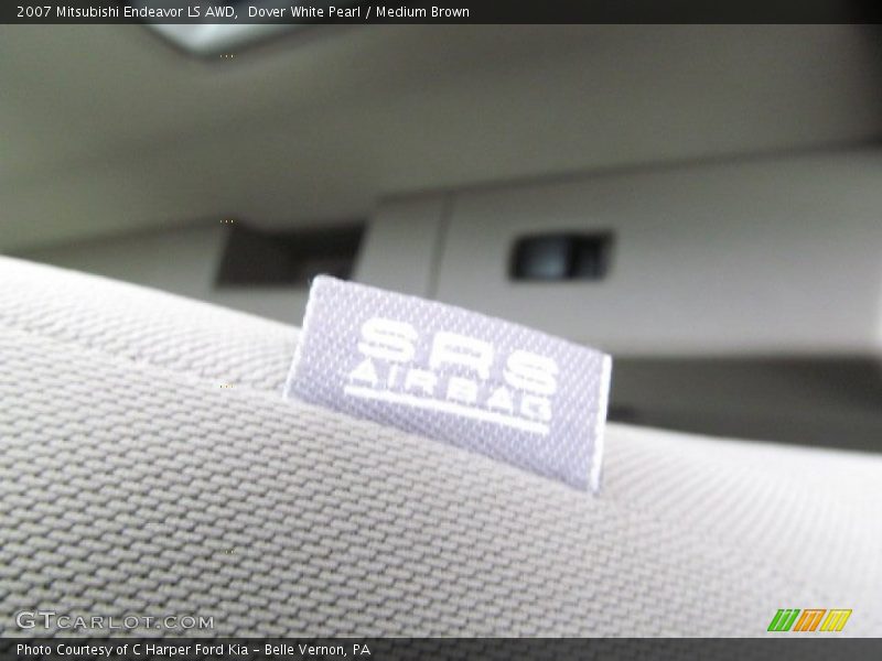 Dover White Pearl / Medium Brown 2007 Mitsubishi Endeavor LS AWD