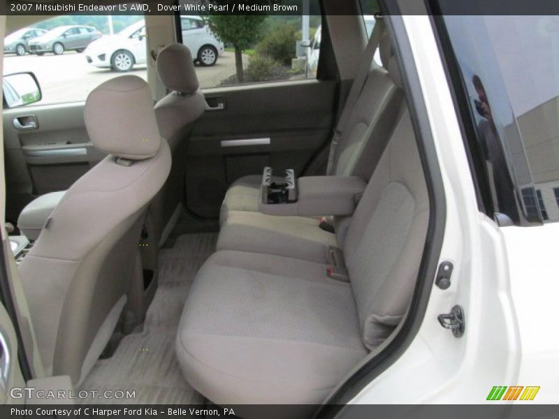 Dover White Pearl / Medium Brown 2007 Mitsubishi Endeavor LS AWD