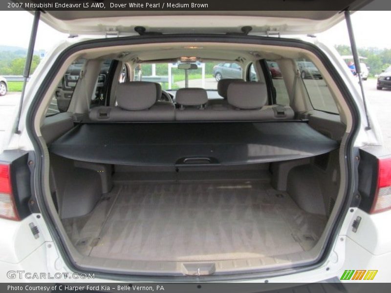 Dover White Pearl / Medium Brown 2007 Mitsubishi Endeavor LS AWD
