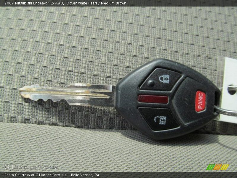 Dover White Pearl / Medium Brown 2007 Mitsubishi Endeavor LS AWD