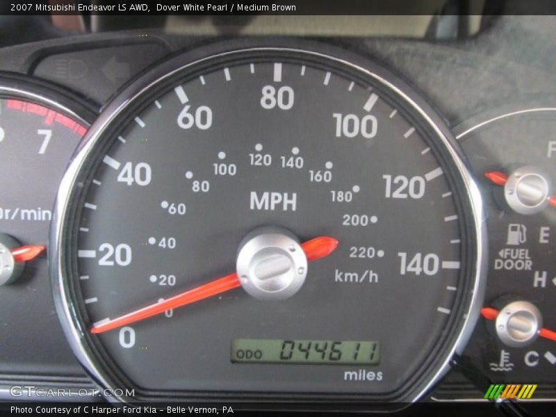 Dover White Pearl / Medium Brown 2007 Mitsubishi Endeavor LS AWD