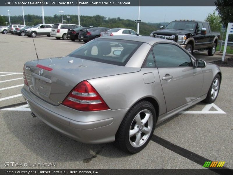 Pewter Silver Metallic / Charcoal 2003 Mercedes-Benz SLK 320 Roadster