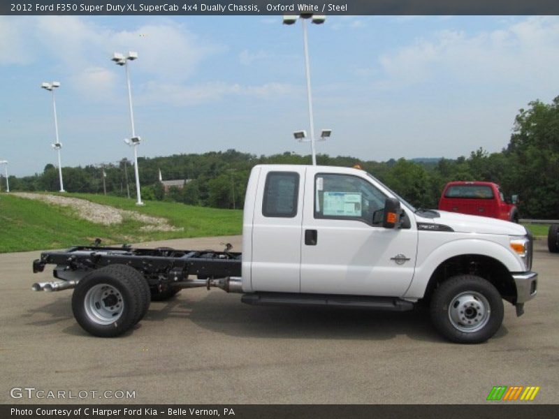  2012 F350 Super Duty XL SuperCab 4x4 Dually Chassis Oxford White