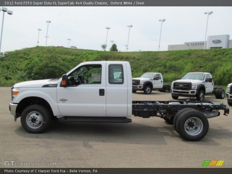Oxford White / Steel 2012 Ford F350 Super Duty XL SuperCab 4x4 Dually Chassis