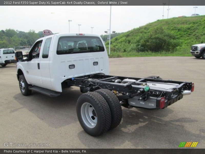 Oxford White / Steel 2012 Ford F350 Super Duty XL SuperCab 4x4 Dually Chassis