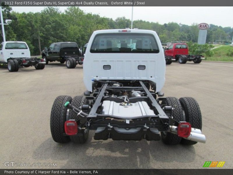 Oxford White / Steel 2012 Ford F350 Super Duty XL SuperCab 4x4 Dually Chassis