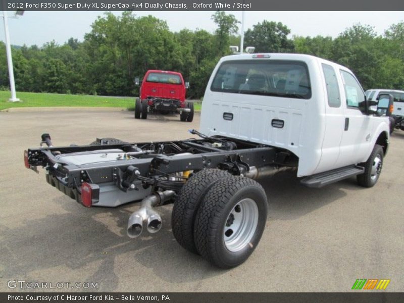 Oxford White / Steel 2012 Ford F350 Super Duty XL SuperCab 4x4 Dually Chassis