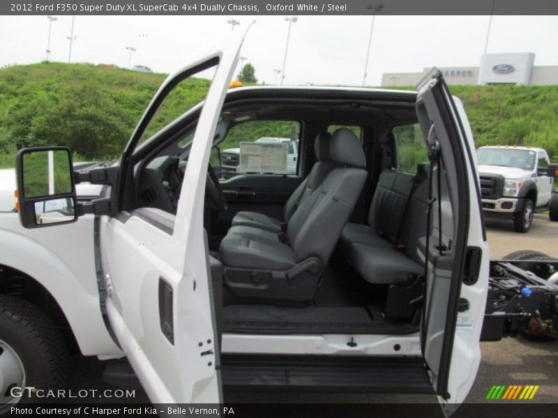 Oxford White / Steel 2012 Ford F350 Super Duty XL SuperCab 4x4 Dually Chassis