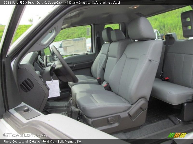 Oxford White / Steel 2012 Ford F350 Super Duty XL SuperCab 4x4 Dually Chassis