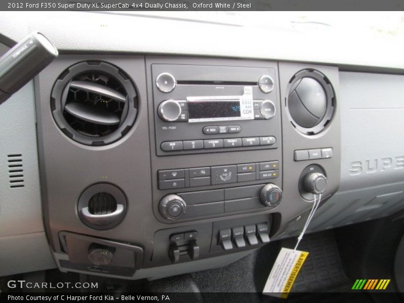 Oxford White / Steel 2012 Ford F350 Super Duty XL SuperCab 4x4 Dually Chassis