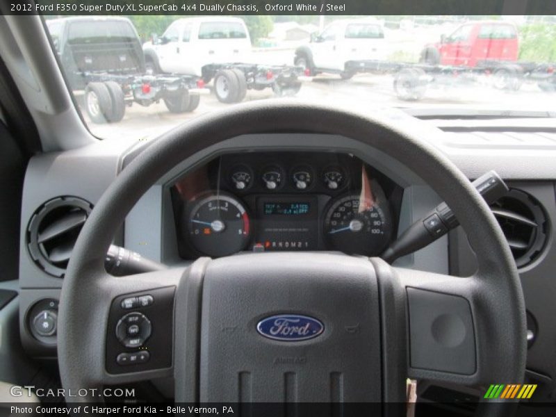 Oxford White / Steel 2012 Ford F350 Super Duty XL SuperCab 4x4 Dually Chassis
