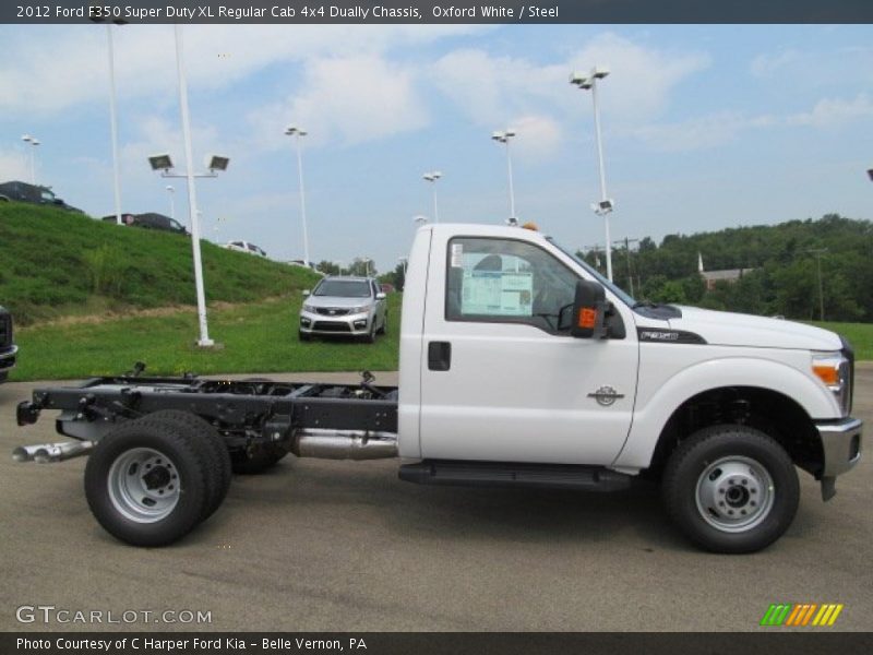 Oxford White / Steel 2012 Ford F350 Super Duty XL Regular Cab 4x4 Dually Chassis