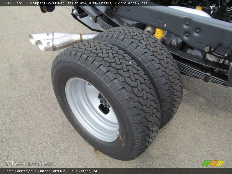 Oxford White / Steel 2012 Ford F350 Super Duty XL Regular Cab 4x4 Dually Chassis