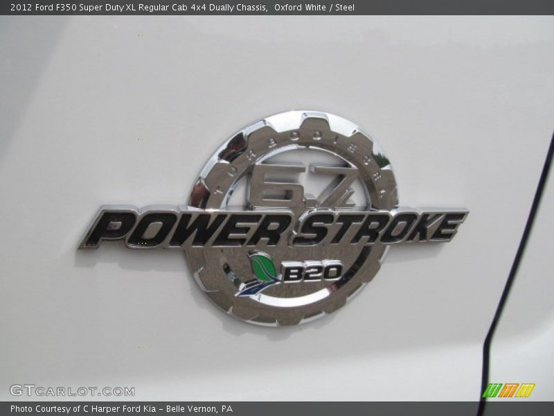 Oxford White / Steel 2012 Ford F350 Super Duty XL Regular Cab 4x4 Dually Chassis
