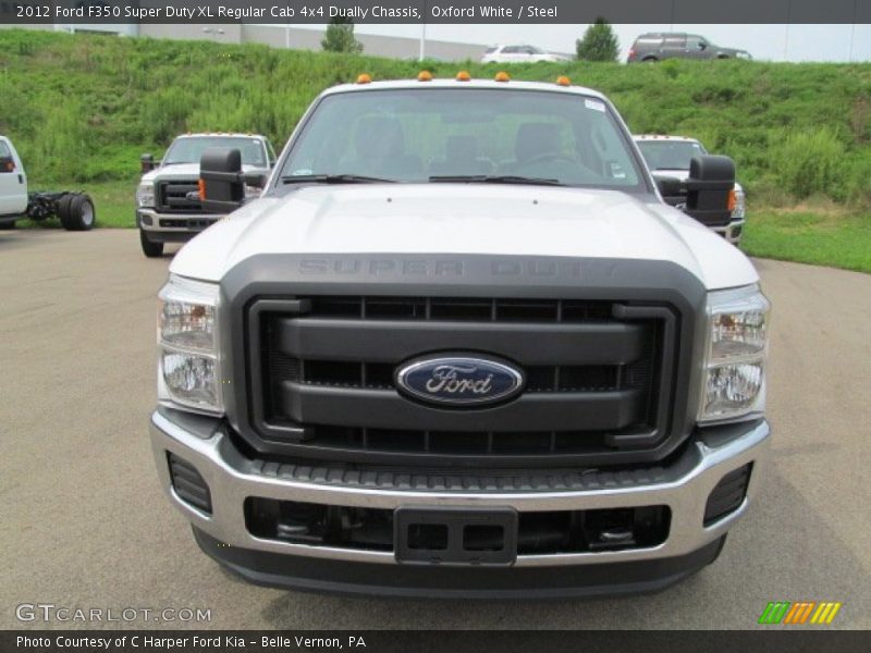 Oxford White / Steel 2012 Ford F350 Super Duty XL Regular Cab 4x4 Dually Chassis