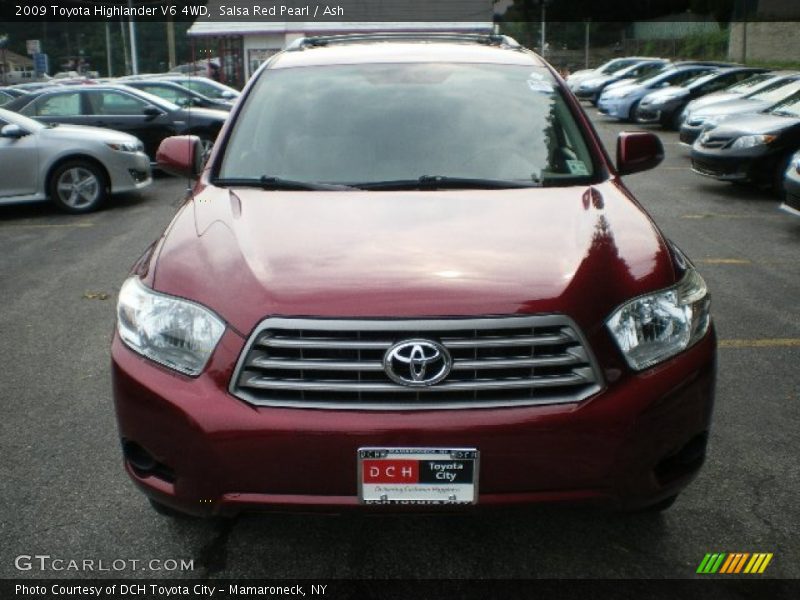 Salsa Red Pearl / Ash 2009 Toyota Highlander V6 4WD