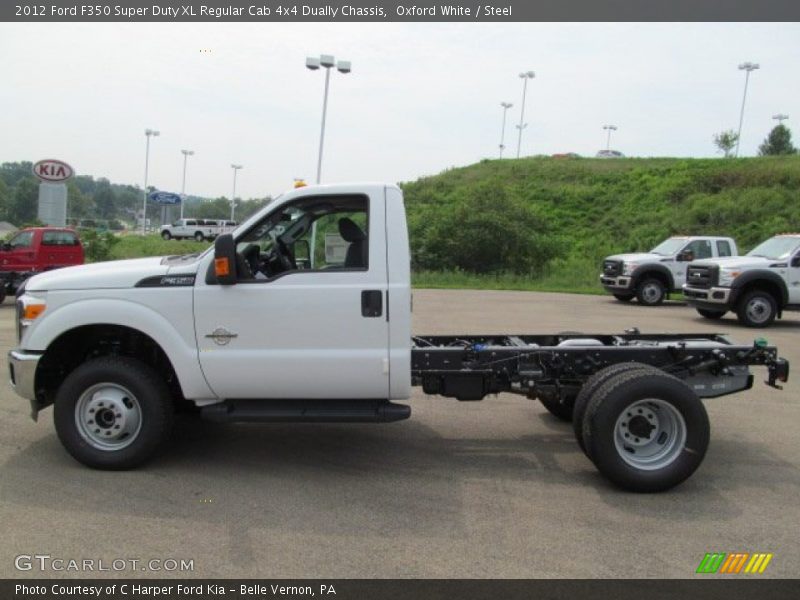 Oxford White / Steel 2012 Ford F350 Super Duty XL Regular Cab 4x4 Dually Chassis
