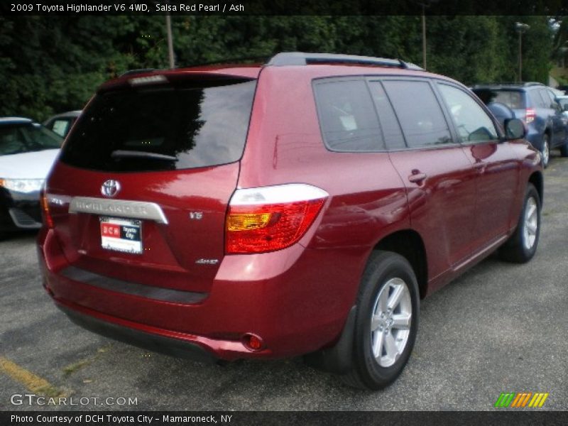 Salsa Red Pearl / Ash 2009 Toyota Highlander V6 4WD