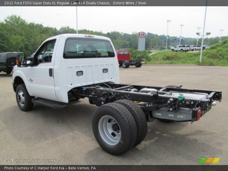 Oxford White / Steel 2012 Ford F350 Super Duty XL Regular Cab 4x4 Dually Chassis