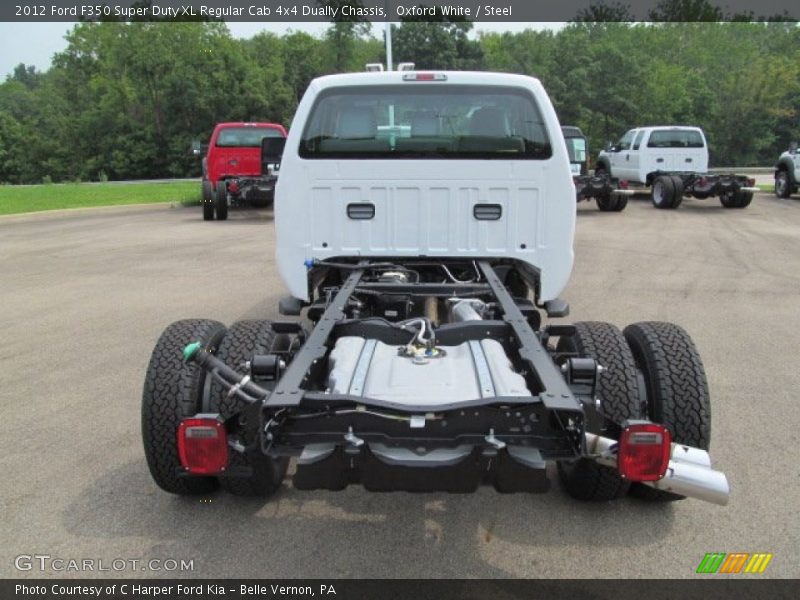 Oxford White / Steel 2012 Ford F350 Super Duty XL Regular Cab 4x4 Dually Chassis