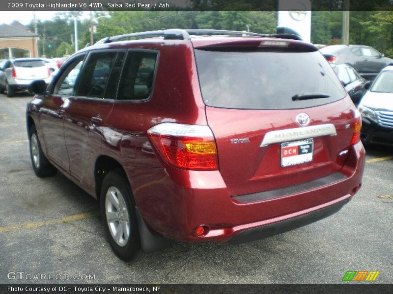 Salsa Red Pearl / Ash 2009 Toyota Highlander V6 4WD