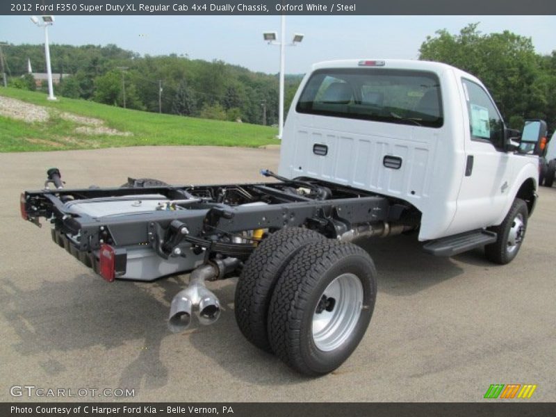 Oxford White / Steel 2012 Ford F350 Super Duty XL Regular Cab 4x4 Dually Chassis