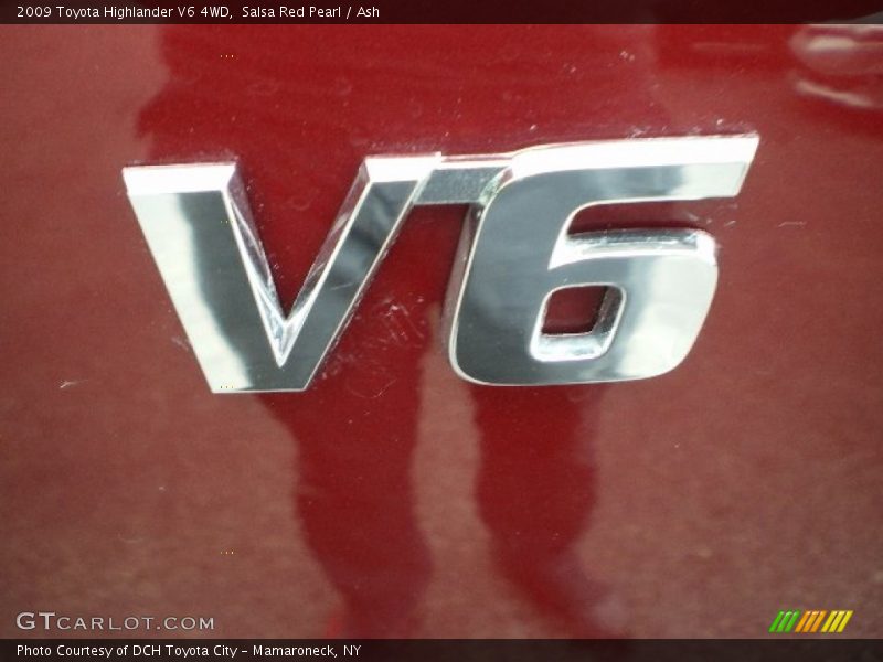 Salsa Red Pearl / Ash 2009 Toyota Highlander V6 4WD