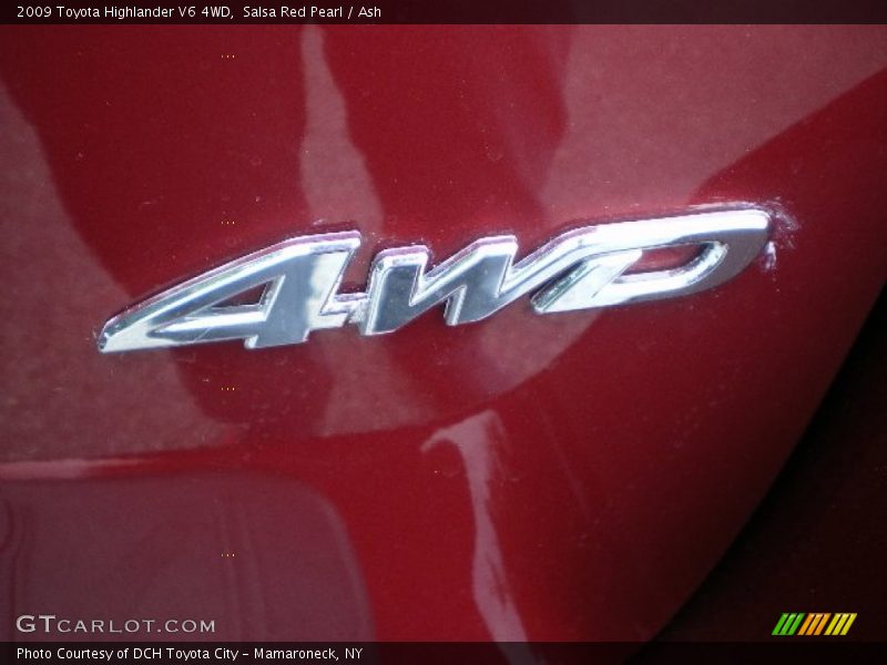 Salsa Red Pearl / Ash 2009 Toyota Highlander V6 4WD