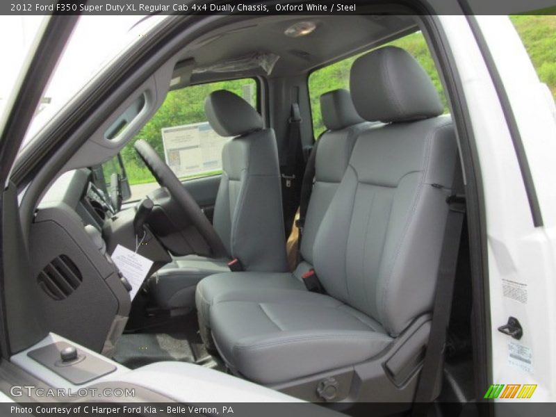 Oxford White / Steel 2012 Ford F350 Super Duty XL Regular Cab 4x4 Dually Chassis