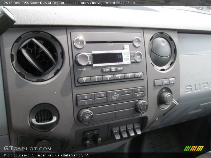 Oxford White / Steel 2012 Ford F350 Super Duty XL Regular Cab 4x4 Dually Chassis