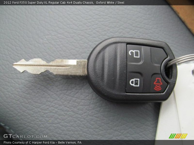 Oxford White / Steel 2012 Ford F350 Super Duty XL Regular Cab 4x4 Dually Chassis