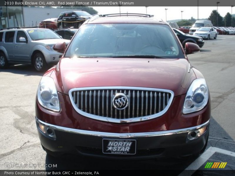 Red Jewel Tintcoat / Titanium/Dark Titanium 2010 Buick Enclave CXL AWD