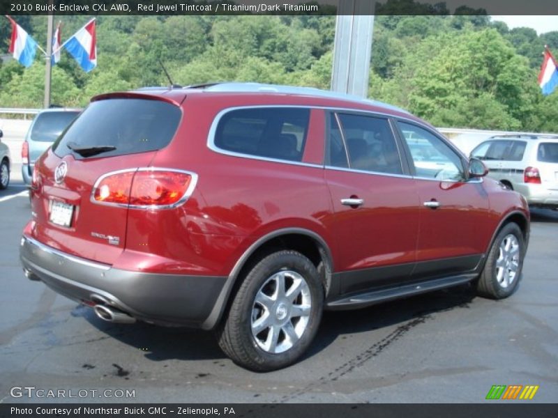 Red Jewel Tintcoat / Titanium/Dark Titanium 2010 Buick Enclave CXL AWD