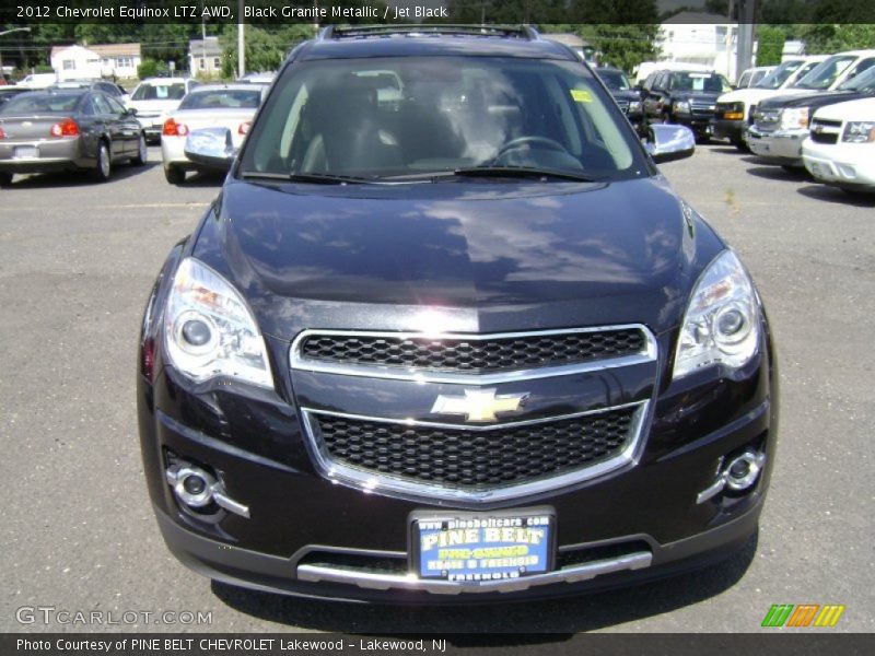 Black Granite Metallic / Jet Black 2012 Chevrolet Equinox LTZ AWD