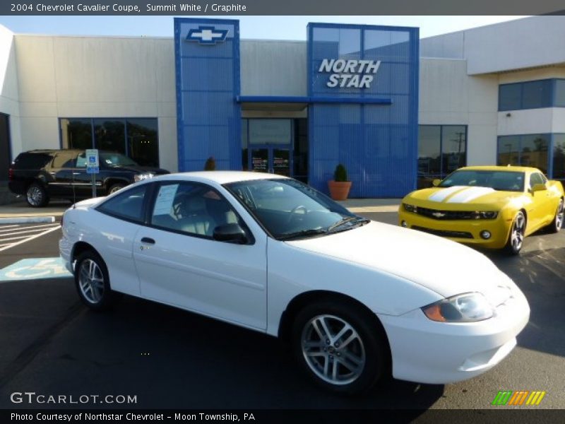 Summit White / Graphite 2004 Chevrolet Cavalier Coupe