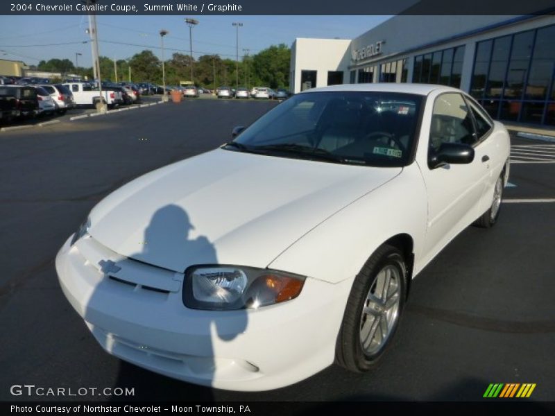 Summit White / Graphite 2004 Chevrolet Cavalier Coupe