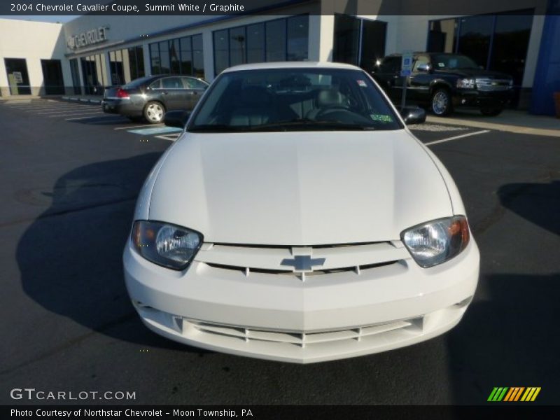 Summit White / Graphite 2004 Chevrolet Cavalier Coupe
