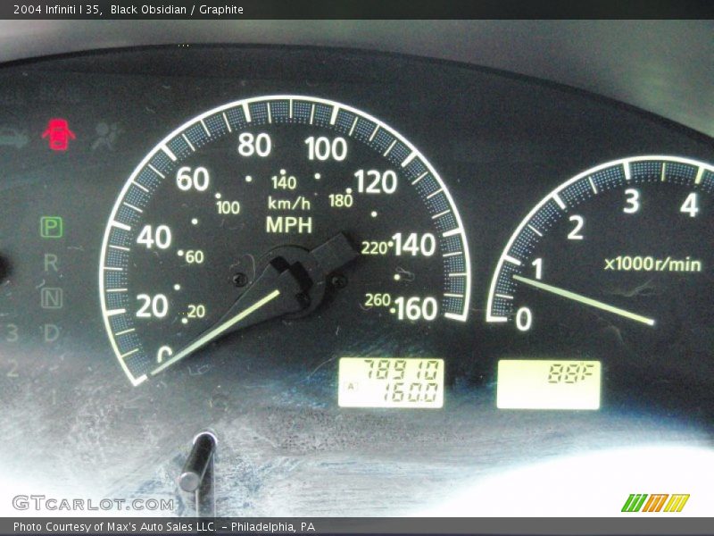 Black Obsidian / Graphite 2004 Infiniti I 35